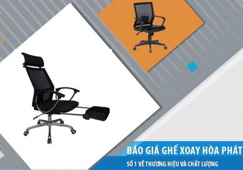 Báo giá ghế xoay Hòa Phát - Đi đầu về chất lượng