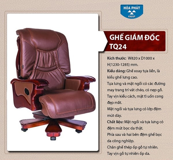 Ghế giám đốc Hòa Phát TQ24