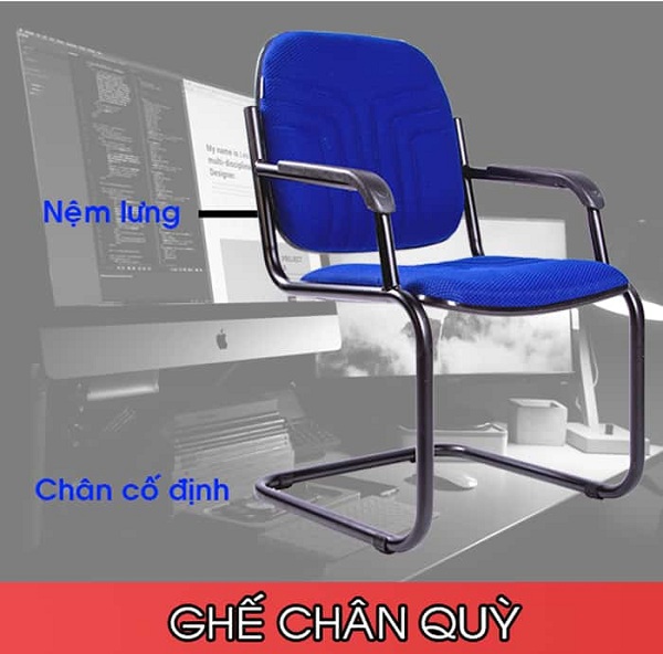 Cấu tạo ghế nhân viên chân quỳ
