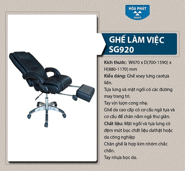 Ghế xoay cao cấp SG920